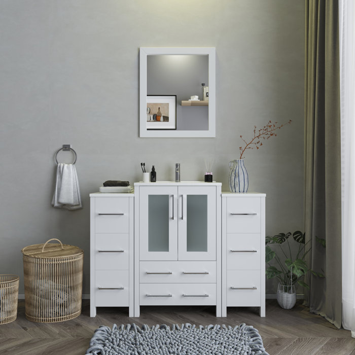 Wade Logan® Karson 48'' Freestanding Single Bathroom Vanity with
